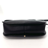 GUCCI Shoulder Bag 001-113-1036 Interlocking G Old Gucci leather Black Women Used