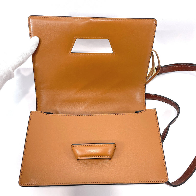 LOEWE Shoulder Bag barcelona race leather Brown Women Used