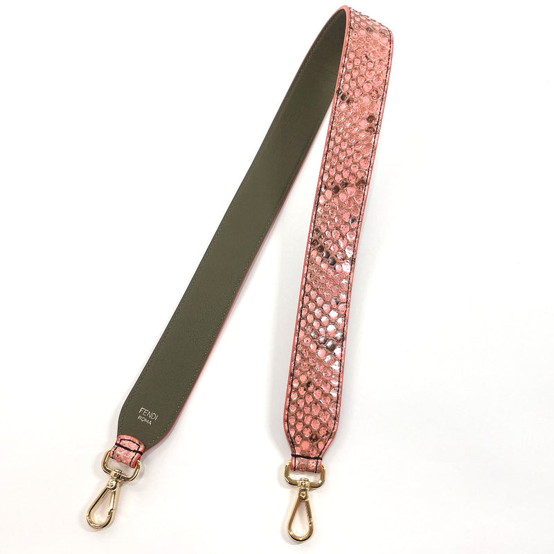 FENDI Shoulder strap Strap you Python pink pink Women Used