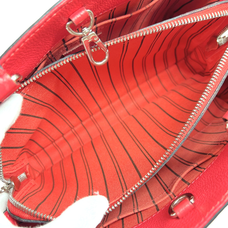 LOUIS VUITTON Handbag M41760 Montaigne BB Monogram Empreinte Red