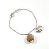 GUCCI bracelet Interlocking G heart Silver925/Bamboo Silver Women Used