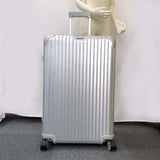 RIMOWA Carry Bag 924.73.00.4 TOPAS 85L 4 wheels Aluminum Silver unisex Used