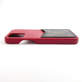 LOUIS VUITTON Other accessories M80081 IPHONE BUMPER 12PRO Monogram canvas Red unisex Used