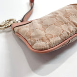 GUCCI Pouch 212203 GG crystal/leather pink Women Used