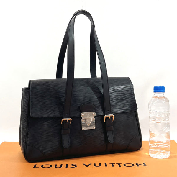 LOUIS VUITTON Handbag M58862 Segur MM Epi Leather Black Women Used