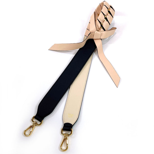 FENDI Shoulder strap Strap you ribbon leather pink pink Women Used
