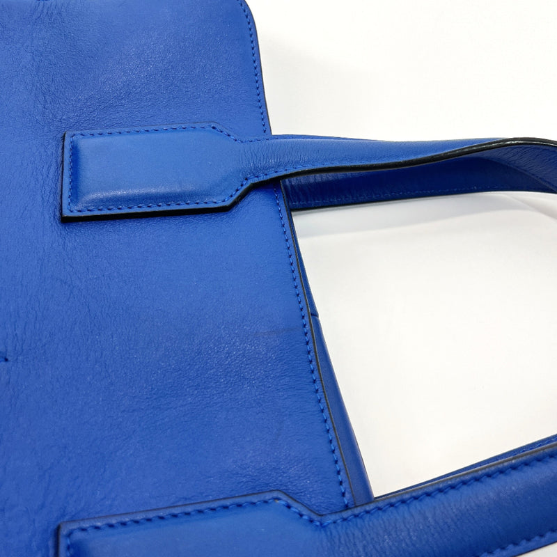LOEWE Boston bag goya weekender anagram leather blue Women Used