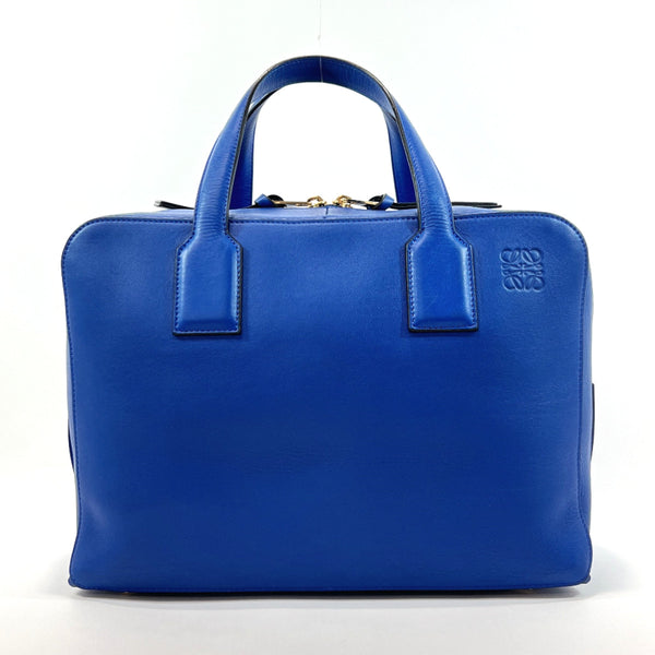 LOEWE Boston bag goya weekender anagram leather blue Women Used –