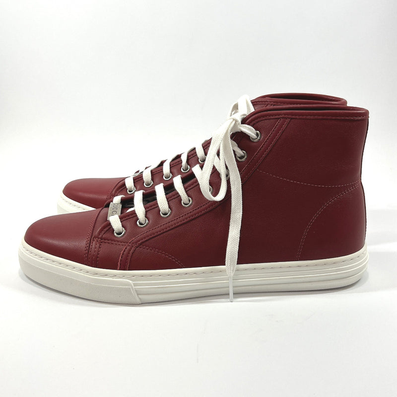 GUCCI sneakers 423300 High cut leather Red mens New – JP-BRANDS.com