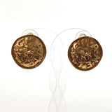 CHANEL Earring Hose motif Gold Plated gold Women Used