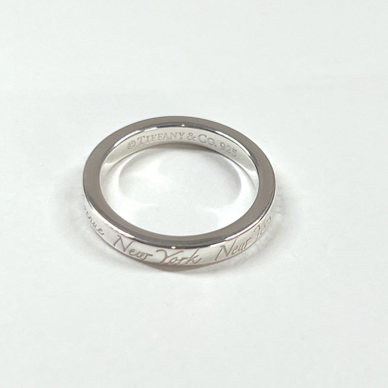 TIFFANY&Co. Ring Notes narrow ring Silver925 #9(JP Size) Silver Women Used