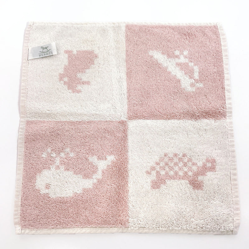 HERMES towel Baby line cotton pink unisex Used