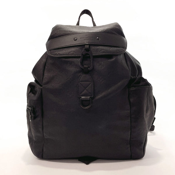 LOUIS VUITTON Backpack Daypack M43680 Monogram shadow Discovery backpack leather Black mens Used