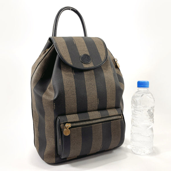 FENDI Backpack Daypack Pecan PVC Brown Brown Women Used