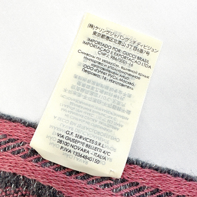 GUCCI Stall 598993  GG wool lamé jacquard wool/Nylon gray gray Women Used