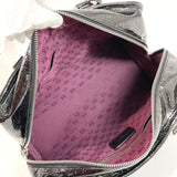 LOEWE Handbag Amazona 28 Patent leather Black Black Women Used