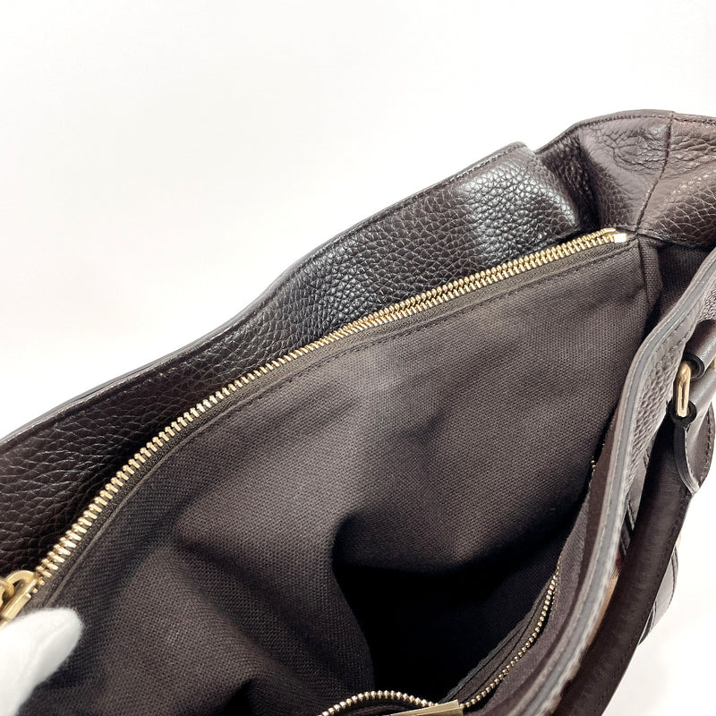 Burberry check style handbag