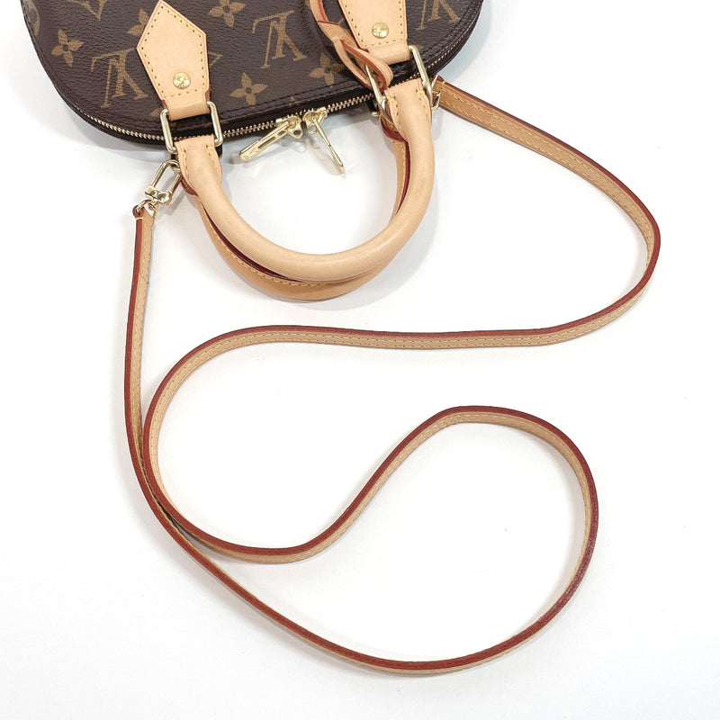 LOUIS VUITTON Monogram Alma BB Hand Shoulder Bag Leather Brown M53152  90194285