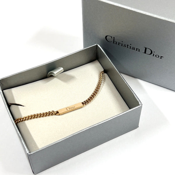 Dior bracelet with logo metal gold Women Used