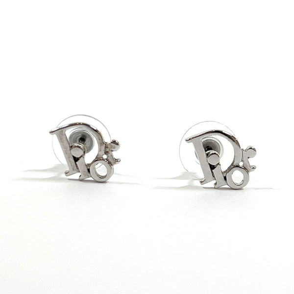 Dior earring logo metal/ Silver Women Used