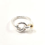 TIFFANY&Co. Ring Love knot Hook and eye Silver925/K18 yellow gold #7(JP Size) Silver Silver Women Used