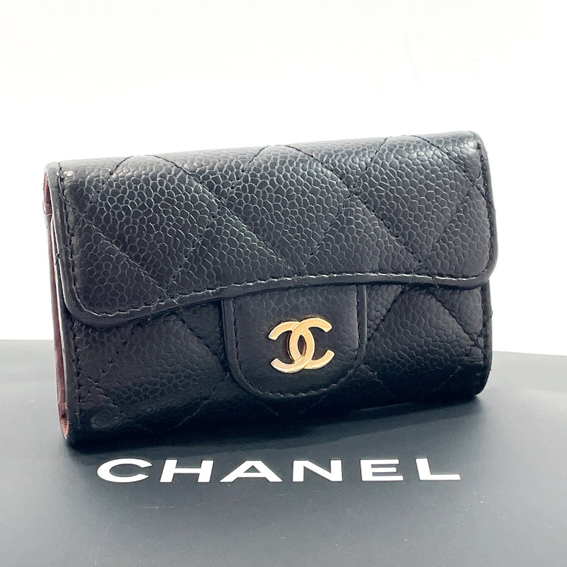 ep_vintage luxury Store - CHANEL - Case - Black - Rings - 6 - Holder - Key  - Caviar - A13502 – dct - Skin - Key - Chanel Pre-Owned 2000-2002 small  Double Flap shoulder bag