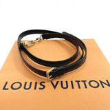 LOUIS VUITTON Shoulder strap leather Black unisex Used