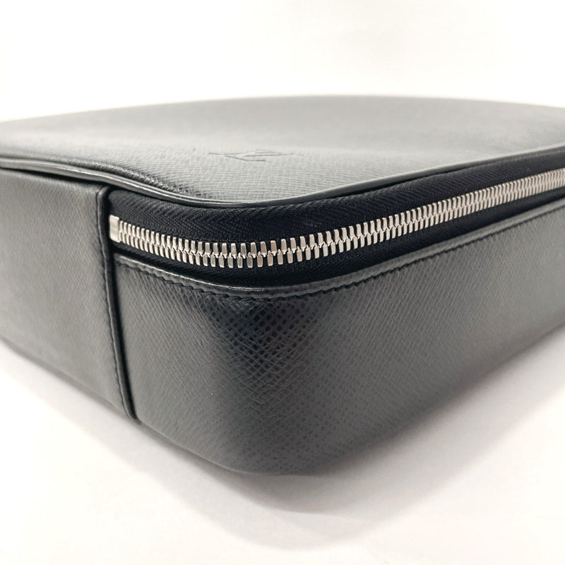 Louis Vuitton Taiga Porte Documents Rozan Business Bag Black M30052 Auth Ar6487, Women's