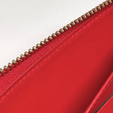 LOUIS VUITTON purse M90200 Zippy wallet Monogram Vernis Red Red Women Used
