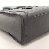 CELINE Handbag luggage nano shopper leather gray gray Women Used