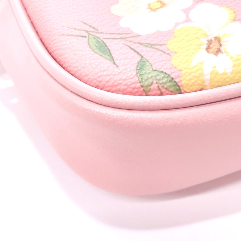 COACH Shoulder Bag F73152 Floral PVC pink Women Used