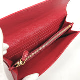 PRADA purse 1M1037 with logo triangle Safiano leather/Nylon Red Women Used