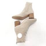 HERMES boots H192034Z Volver Ankle Boots Wood/knit beige Women Used