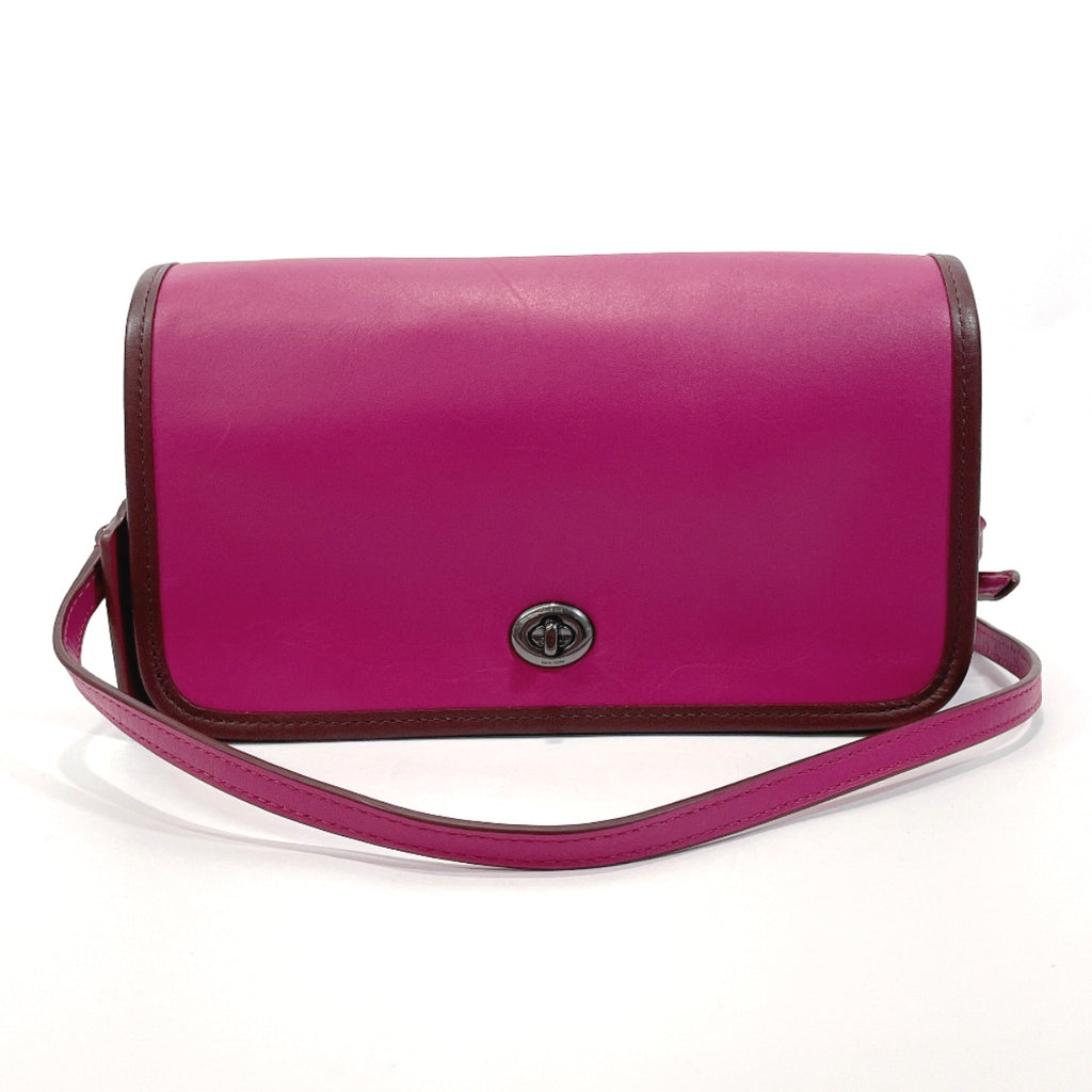 Buy the Coach Leather Rose Pink Alexandra Shoulder Bag | GoodwillFinds