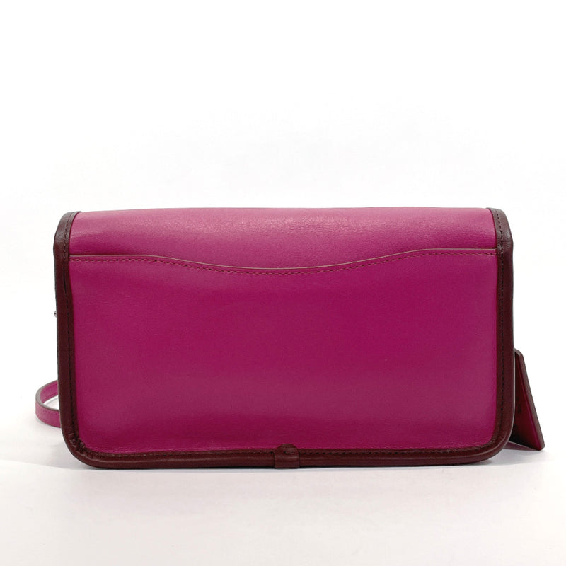 COACH Shoulder Bag F57460 leather pink Women Used