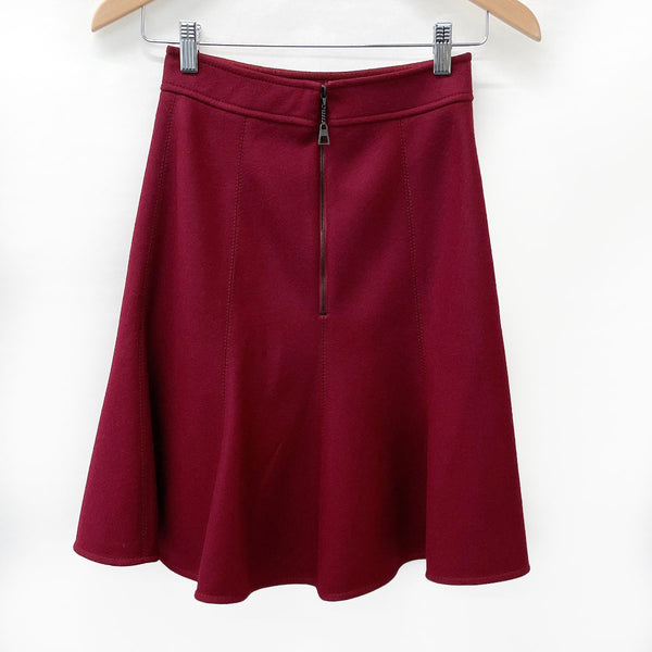 LOUIS VUITTON skirt RW142B  Pleated wool/silk Bordeaux Women Used