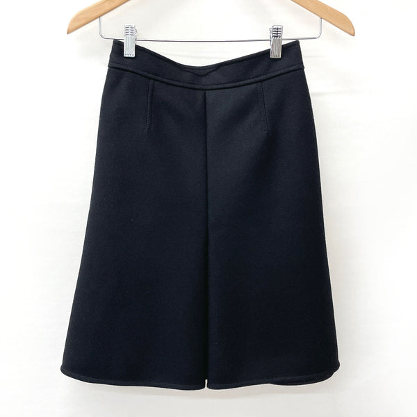 LOUIS VUITTON skirt RW142B Pleated wool/silk Black Women Used