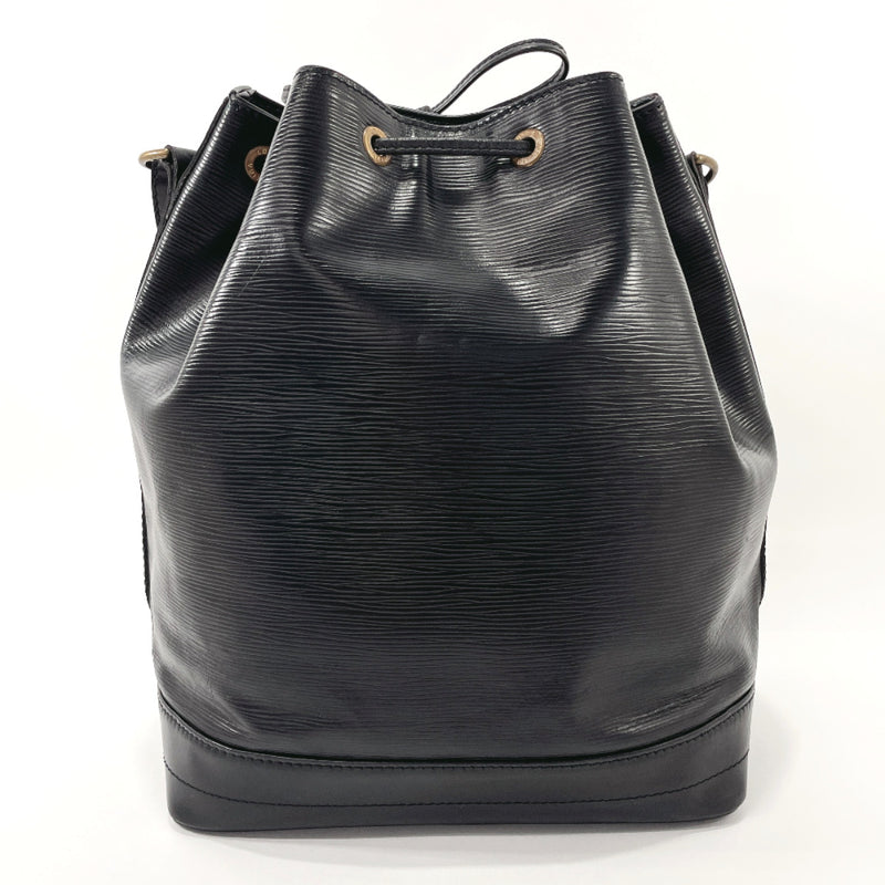 1994 LOUIS VUITTON Noe Epi Black Leather Drawstring Bucket Shoulder Bag  Made in France Excellent Condition