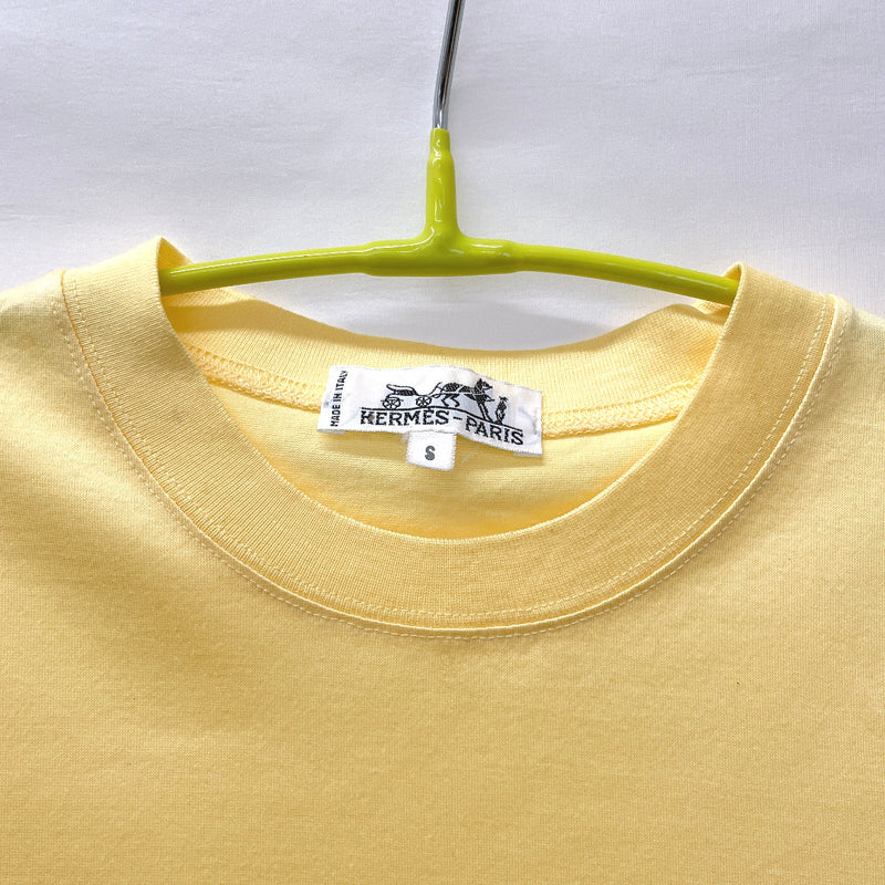 HERMES Short sleeve T-shirt cotton yellow Kids Used