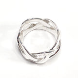 CHANEL Ring Braid metal #12(JP Size) Silver Gold Plated Women Used