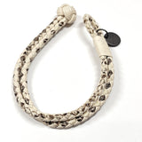 BOTTEGAVENETA bracelet 113546 Intrecciato Python leather white mens Used