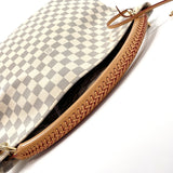 LOUIS VUITTON Handbag N41174 Arti MM Damier Azur Canvas/Leather white Women Used