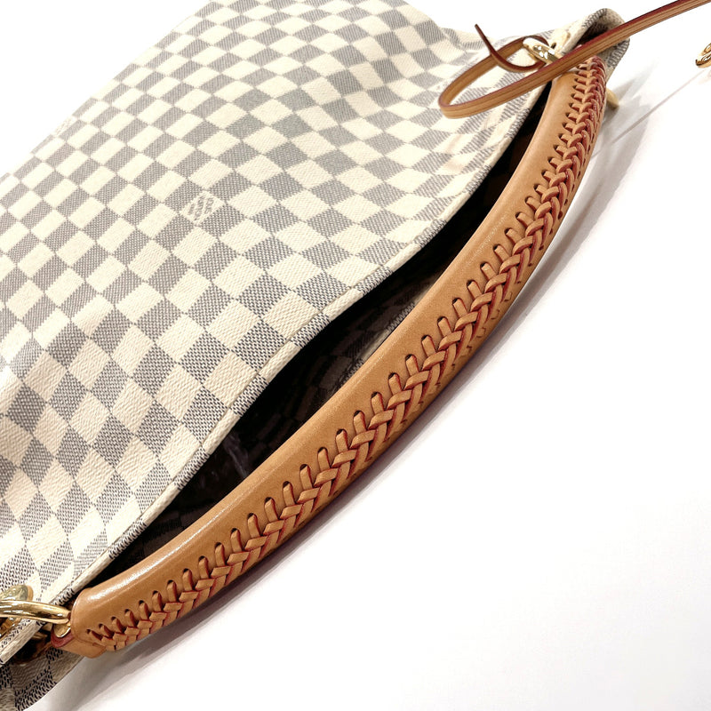 LOUIS VUITTON Handbag N41174 Arti MM Damier Azur Canvas/Leather