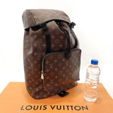 LOUIS VUITTON Backpack Daypack M43422 Zack backpack Monogram macacer Brown Brown mens Used