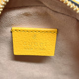 GUCCI Shoulder Bag 550618 ChainShoulder flora webbing GG Supreme Canvas yellow Women Used