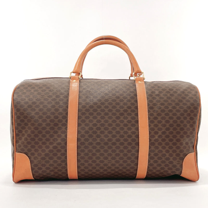 CELINE Boston bag JMB12 Macadam PVC/leather Brown Women Used