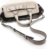 BURBERRY Handbag 4076673 Belt bag medium canvas/leather gray gray Women Used