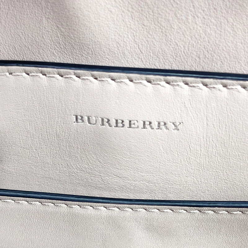 BURBERRY Handbag 4076673 Belt bag medium canvas/leather gray gray Women Used