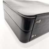 CARTIER trunk Pasha leather Black mens Used