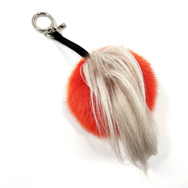 FENDI charm 7AR399 monster Rabbit fur Red Red unisex Used